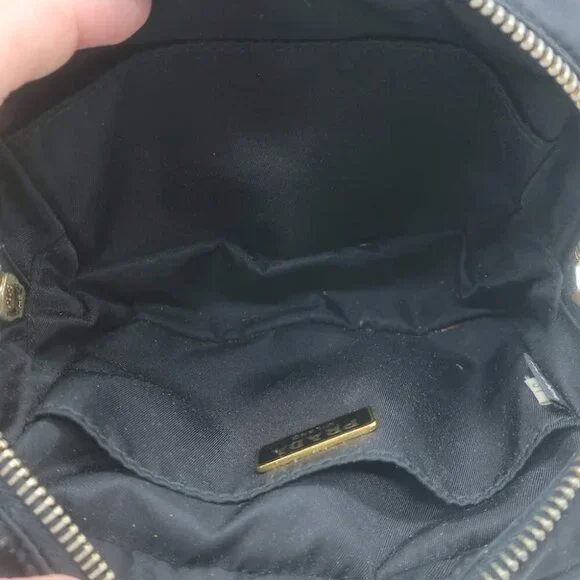 Prada Tessuto Mini Camera Crossbody Bag Black Nylon & Saffiano Leather Clutch - Picture 12 of 15